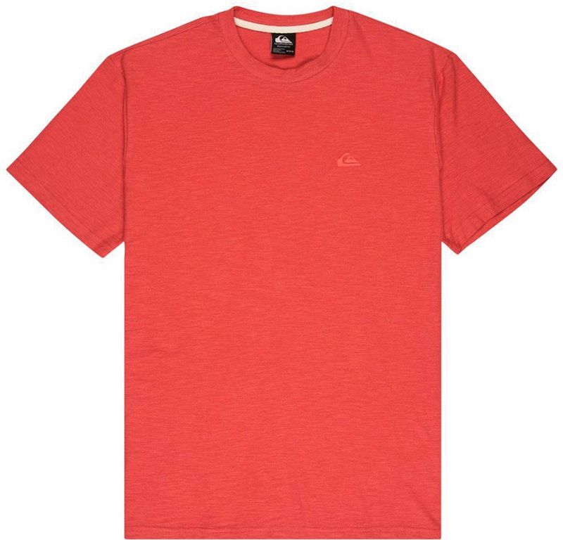 Quiksilver - Slub Roundneck - T-shirt - Rood - Korte Mouwen - Heren
