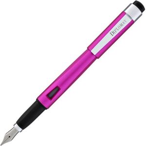 Diplomat Vulpen Magnum Hot Pink Rvs Roze Medium