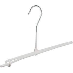 De Kledinghanger Gigant - Broekspeld - Baby - 7982 - 10 Stuks - metaal - Wit - Anti-slip Coating - 26 cm - Broekhanger - Pantalonhanger - Rokhanger - Babybügel (7982_01/10)