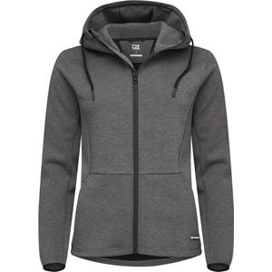 Cutter & Buck Pemberton Hood FZ Dames 358419 - Antraciet Melange - 36/S