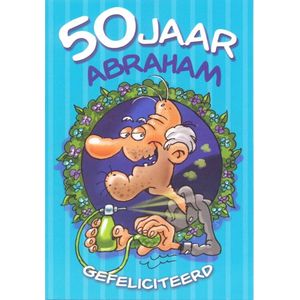 Wenskaart 50 jaar Abraham Gefeliciteerd - Gratis verzonden - D4393/200