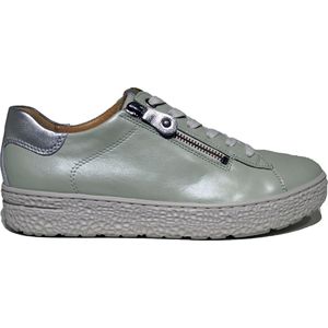 Hartjes, 162.1409/14 93.19, Lichtgroen patent leer sneaker wijdte H