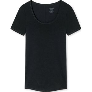SCHIESSER Personal Fit T-shirt (1-pack) - dames shirt korte mouwen zwart - Maat: 3XL