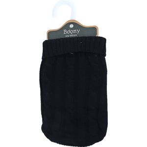 Boony - hondentrui - kabeltrui - Kleur: Zwart - Ruglengte: 20 cm