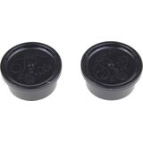 Sodastream - Glazen Karaf Deksel - Zwart - Geschikt voor 0,7 l Crystal Karaf - Set van 2