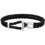 Thomas Sabo - A2148-682-11-L19 - Armband - Zwart - Leer - Zilver