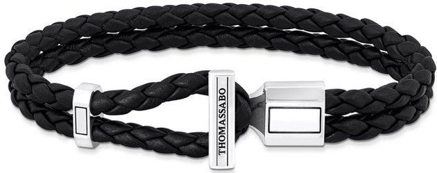 Thomas Sabo - A2148-682-11-L19 - Armband - Zwart - Leer - Zilver