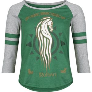 The Lord Of The Rings Rohan Dames Shirt met lange mouwen - groen/grijs - S