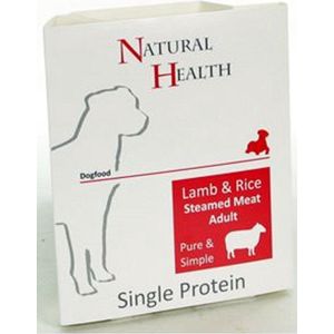 Natural Health Dog Steamed P&S Lamb & Rice omdoos 7x395 gram