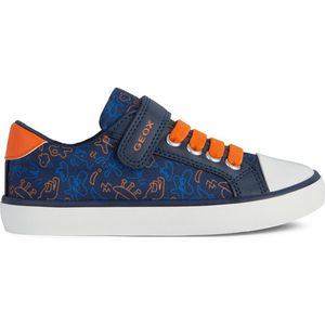 GEOX J GISLI BOY B Sneakers - NAVY/ORANGE - Maat 26