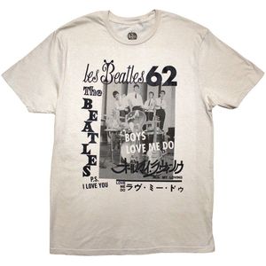 The Beatles - 1962 Heren T-shirt - S - Creme
