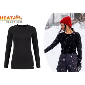 Thermo Ondergoed Dames - ThermoShirt Dames - Zwart - XL - Thermokleding Dames - Thermo Shirt Dames Lange Mouw