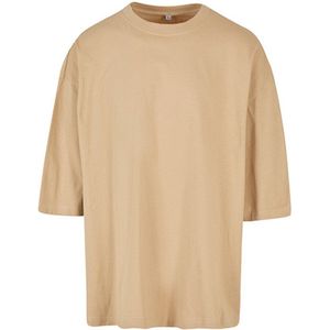 Build Your Brand - Huge Tee - T-shirt - Effen Beige