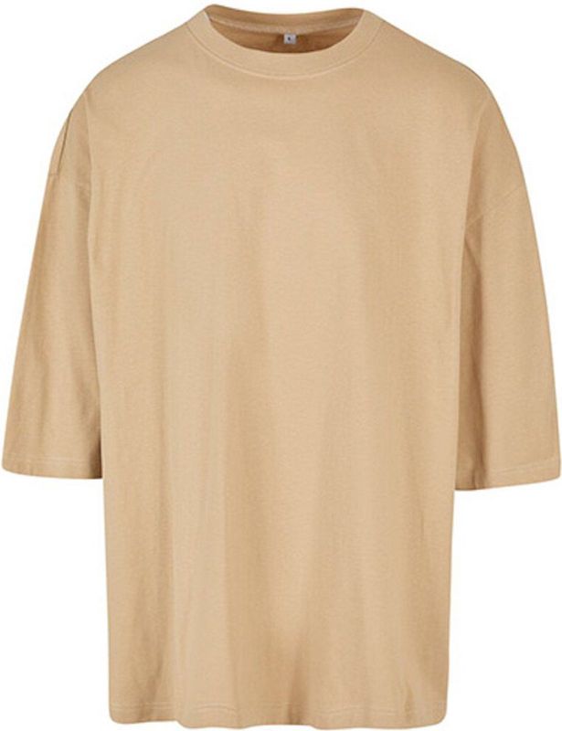 Build Your Brand - Huge Tee - T-shirt - Effen Beige