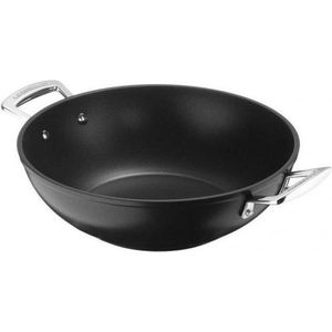 Le Creuset - Wok - Gesmeed Aluminium - Versterkte Antiaanbaklaag - 32 cm