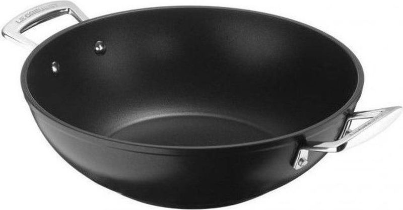 Le Creuset - Wok - Gesmeed Aluminium - Versterkte Antiaanbaklaag - 32 cm