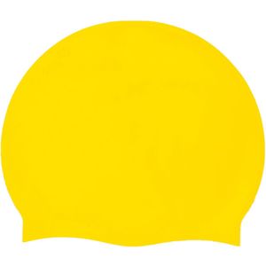 2-pack badmutsen, effen badmutsen voor mannen en vrouwen, badmuts, hoogwaardige siliconen antislip badmutsen, waterdicht, hypoallergeen, elastisch en comfortabel, voor lang en kort haar - geel