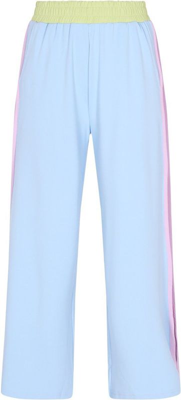 usha - BLUE LABEL - Capri Broek - Blauw - Limoen - Pink - Wide Leg - High Waist