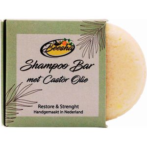 Beesha Shampoo Bar Restore & Strength | 100% Plasticvrije en Natuurlijke Verzorging | Vegan, Sulfaatvrij en Parabeenvrij | CG Proof