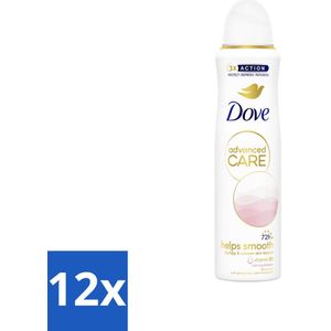 Dove Deodorant Spray - Advanced Care - For Smooth Skin - 150 ml - Voordeelverpakking - 12 stuks