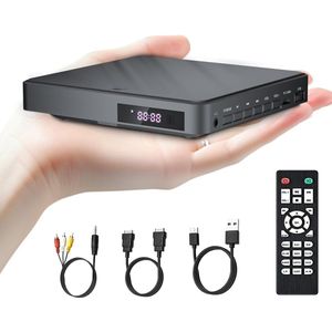 QPFO® DVD Speler met HDMI – Compacte Full HD 1080P DVD en CD Speler met USB en Afstandsbediening