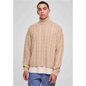 Urban Classics - Boxy roll Sweater/trui - 3XL - Beige