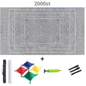 Bovista Puzzelmat - Portapuzzle - Puzzelmap - 500 Stukjes - 1000 Stukjes - 1500 Stukjes - 2000 Stukjes - Puzzelkoffer - Puzzelbord - Opbergsysteem - Zwart - Inclusief Accessoires