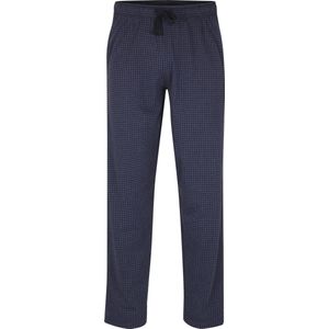 Ceceba heren pyjamabroek lang - blauw pied de poule - Maat: XL