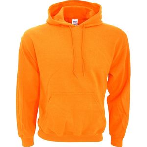 Gildan Zware Blend Volwassen Unisex Hooded Sweatshirt / Hoodie (Veiligheid Oranje)