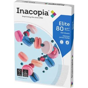 Inacopia Elite printpapier A4 80 gram met 2 gaten pak a 500 vellen