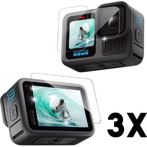 TechDefend Screenprotectors GoPro Hero 13 Black - 3-Pack - 9H Gehard Glas