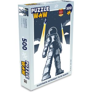 Puzzel Astronaut - Raket - Ruimte - Legpuzzel - Puzzel 500 stukjes