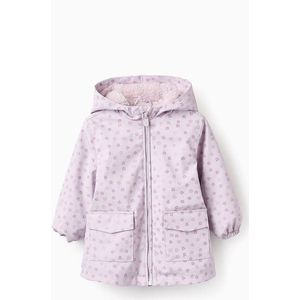 Zippy - Zbgap0101 - Jas - Roze - Met Capuchon en Bloemenprint