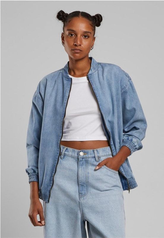 Urban Classics - Skater - Damesjas - Oversized Denim