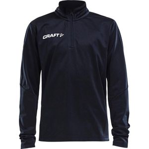 Craft Progress Halfzip Ls Tee Jr 1905639 - Black/White - 146/152