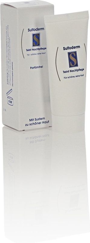 Sulfoderm - S Teint Nighttime Care - Gezichtscrème - Vermindert Puistjes - Matteert