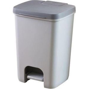 Curver Essentials pedaalemmer - 20 liter - Zilver / Antraciet
