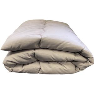 Topmerk - Hoesloos Lits-jumeaux Dekbed - Antraciet/Taupe-grijs - 240x220 cm - Anti-allergisch