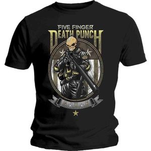 Five Finger Death Punch - Sniper Heren T-shirt - S - Zwart