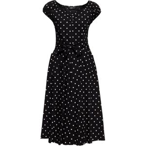 Queen Kerosin Damen Swing Kleid Schwarz-M