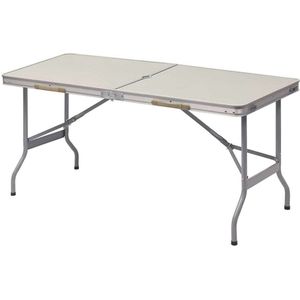 Campingtafel Inklapbaar - Aluminium MDF - Beige/Grijs - 150x60x69.5 cm