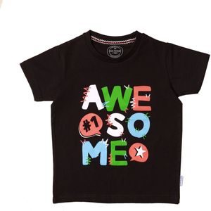 Comfort & Care Apparel | Zwart Awesome T-shirt | Baby | Maat 86