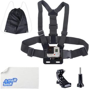 Verstelbare Borstband voor Actiesporten en Outdoor Compatibel met GoPro Hero7 Hero6 Hero5 Hero4 Hero Session Zwart Zilver Hero+ LCD Hero3+ 3 2 1 gopro dog