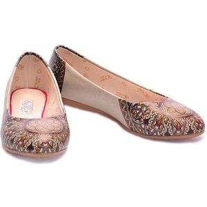 GOBY - Patroon - Ballerinas - Flats - Hoge kwaliteit - Handmade - Meisjesprint - Maat 37