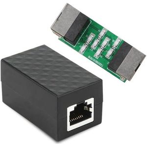 Ethernet Surge Protector RJ45 Female, POE Gigabit LAN Network CAT5 CAT6 Plug and Play Thunder Arrester, 8 Cores, Wide Compatibility