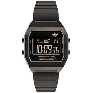 Adidas Originals Digital Two AOST24059 Horloge - Staal - Zwart - Ø 36 mm