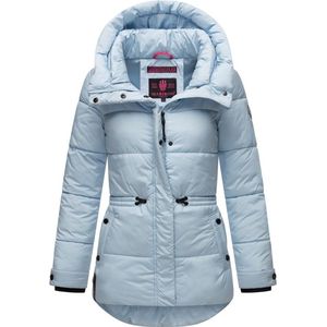 Comfortabel & Warm: Navahoo AKUMAA - Winterjas Dames - Volwassen - Capuchon - Blauw - XL