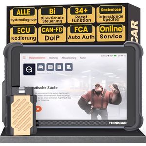 OBD2 Diagnoseapparaat voor Auto met 34+ Resetfuncties, Volledige Systeemdiagnose en Bi-directionele Bediening