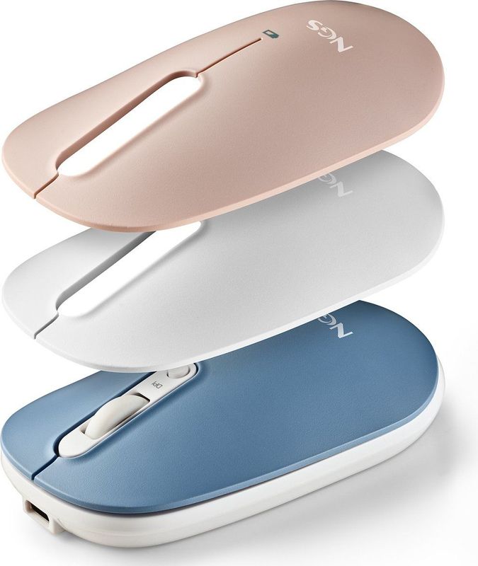 NGS - Shell-RB - Draadloze Muis - Zwart - Ergonomisch - 2,4 GHz + Bluetooth 5.0