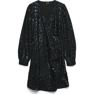 VERO MODA - VMCARLA FOIL SHORT WRAP DRESS - Dames - Mini Jurken